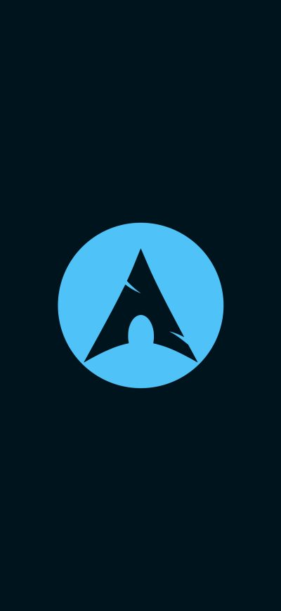 Fond d'écran iPhone Linux Arch Dark 4k