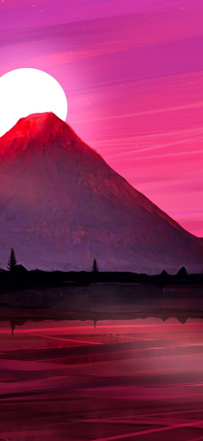 Fond d'écran iPhone Japan Minimal Art 4k