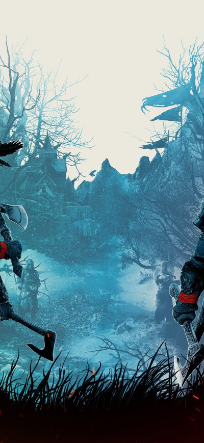 Fond d'écran iPhone Assassins Creed Valhalla 4K