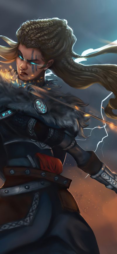 Fond d'écran iPhone Assassins Creed Valhalla Artwork