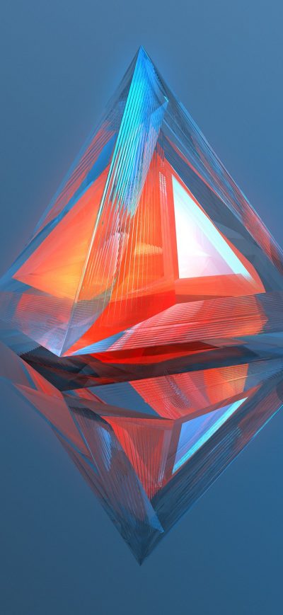 Fond d'écran iPhone Triangle Geometry 3d Digital Art