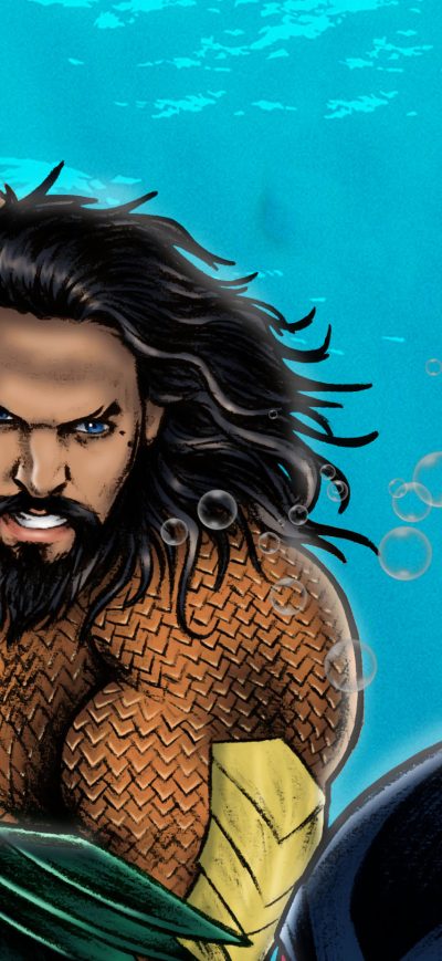 Fond d'écran Aquaman Artworks sur iPhone