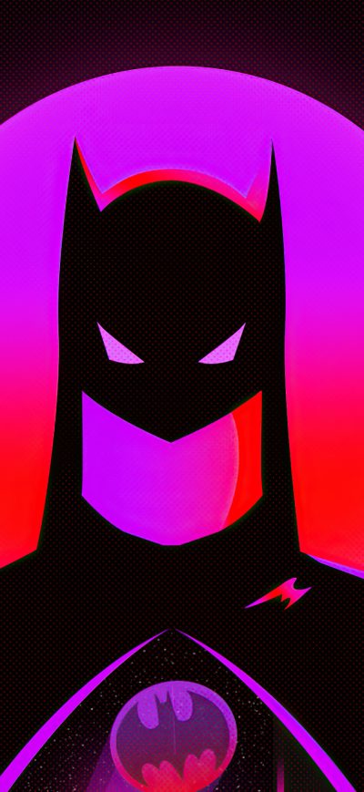 Fond d'écran iPhone Batman Synthwave