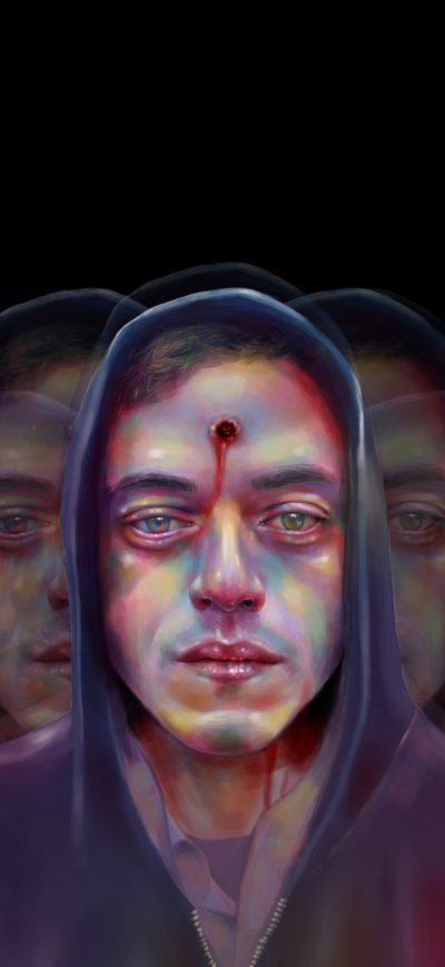 Fond d'écran iPhone Mr Robot Hit By Bullet 8k