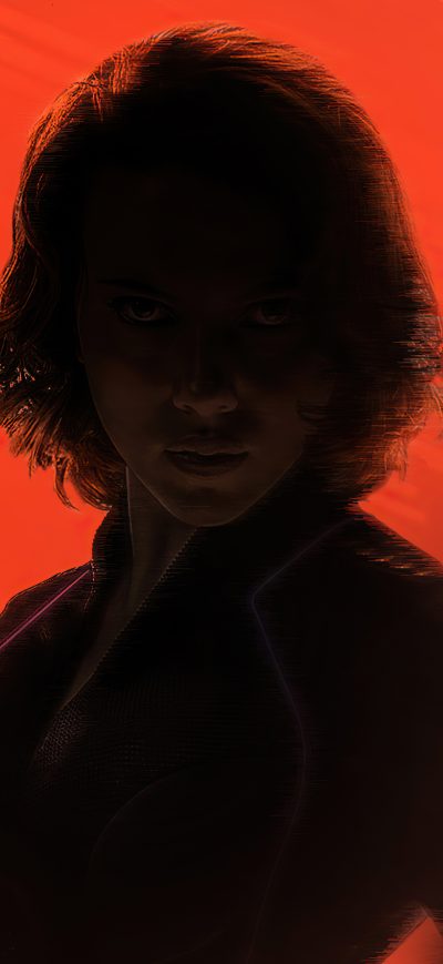 Fond d'écran iPhone Black Widow Dark Life 4k