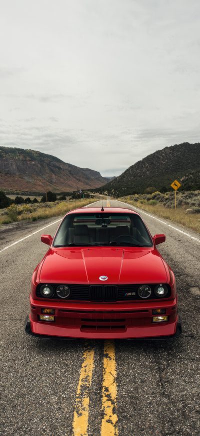 Fond d'écran iPhone Red Bmw E30 M3 4k