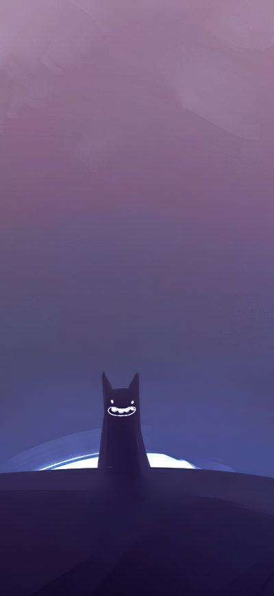 Fond d'écran iPhone Cat Minimal Halloween 4k