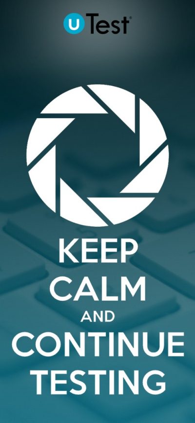Fond d'écran Keep Calm And Continue Testing sur iPhone