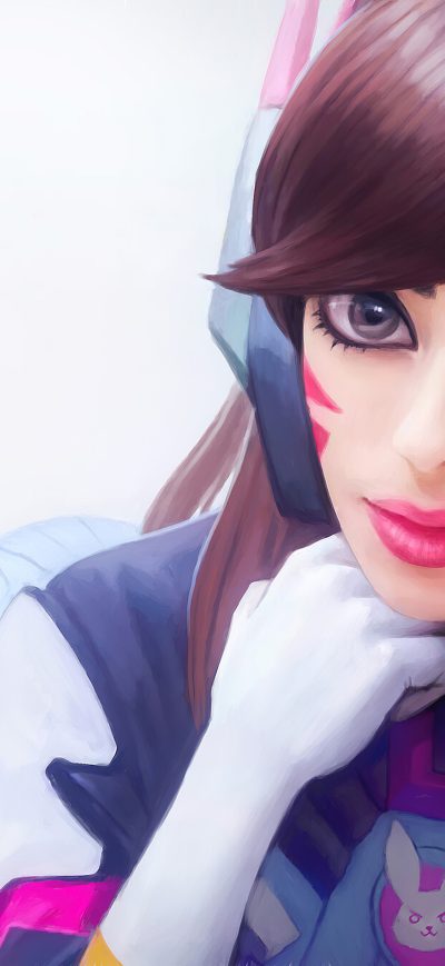 Fond d'écran iPhone Dva Overwatch Fanart 2020