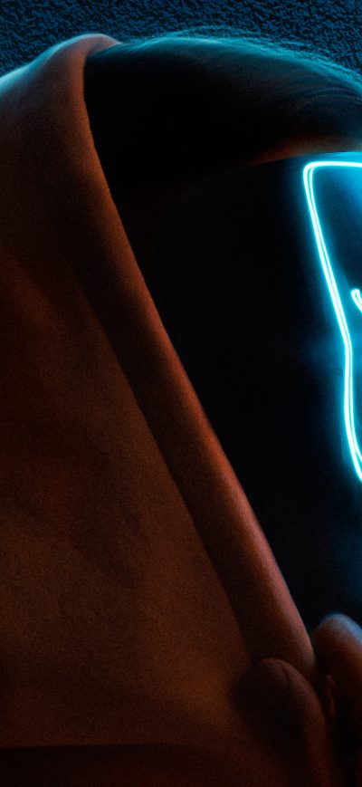 Fond d'écran iPhone Neon Mask Guy Hoodie
