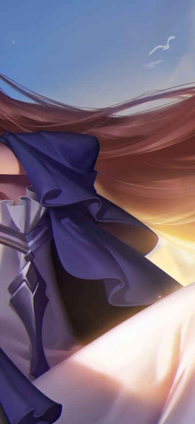 Fond d'écran iPhone Dreamy Queen Long Hairs 4k