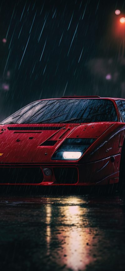 Fond d'écran iPhone Ferrari F40 2023