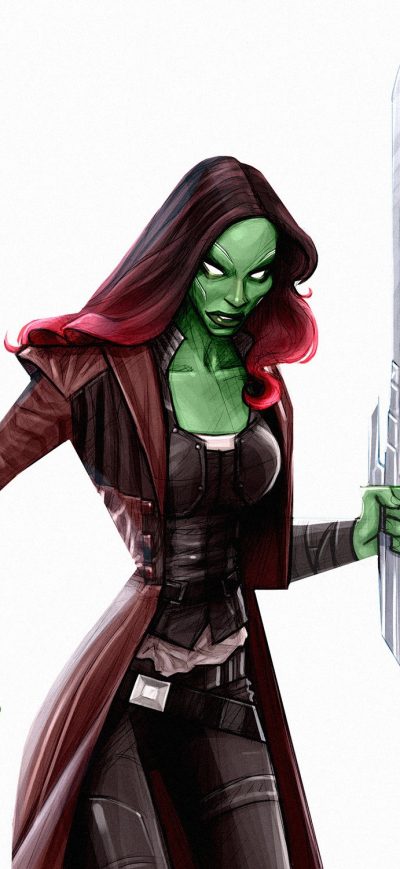 Fond d'écran iPhone Gamora Digital Artwork