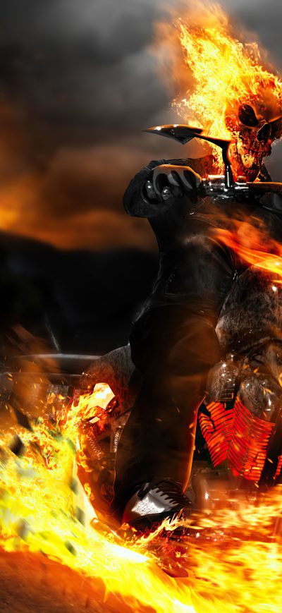 Fond d'écran iPhone Ghost Rider Biker
