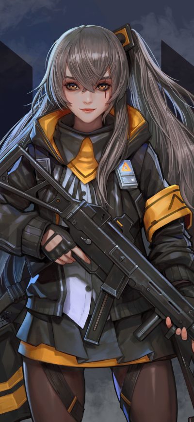 Fond d'écran iPhone UMP45 Girls Frontline 4k