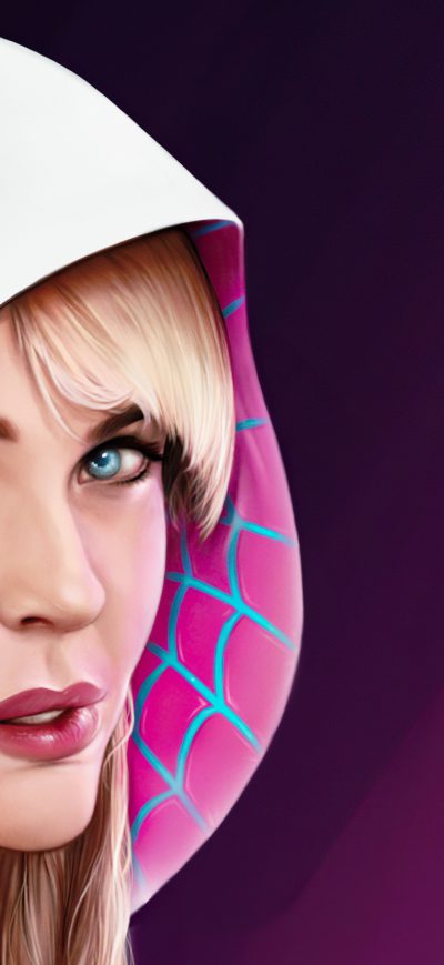 Fond d'écran iPhone Spider Gwen Mask Off