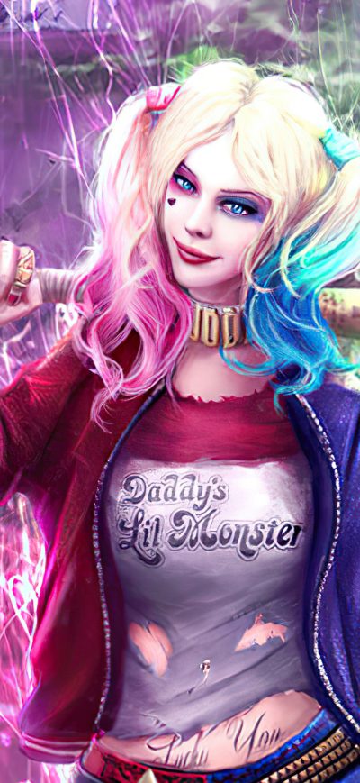 Fond d'écran Artwork Harleyquinn sur iPhone