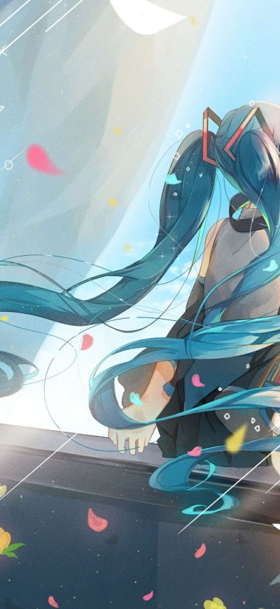 Fond d'écran iPhone Hatsune Miku Vocaloid Anime 2020 4k