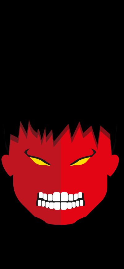 Fond d'écran iPhone Red Hulk Minimalist 5k