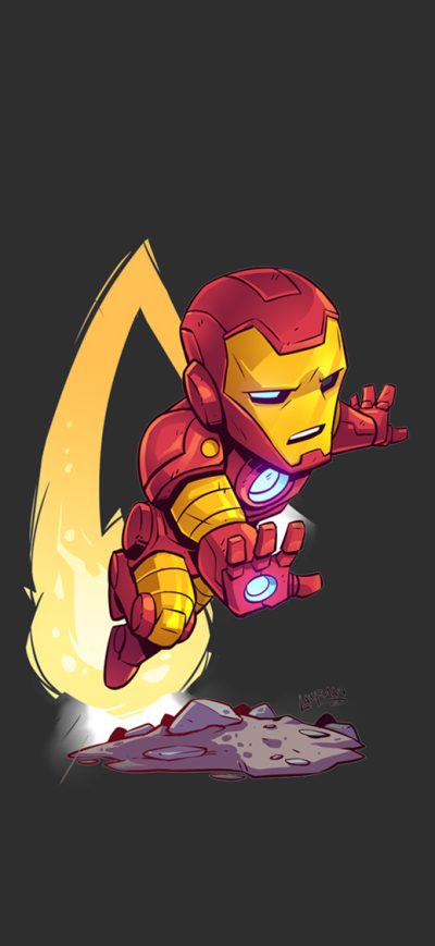 Fond d'écran iPhone Iron Man Minimal Art