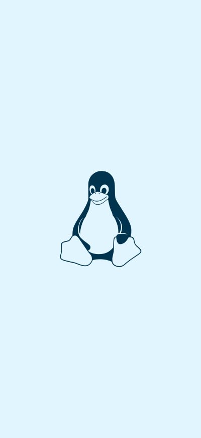 Fond d'écran iPhone Tux Linux Light 4k