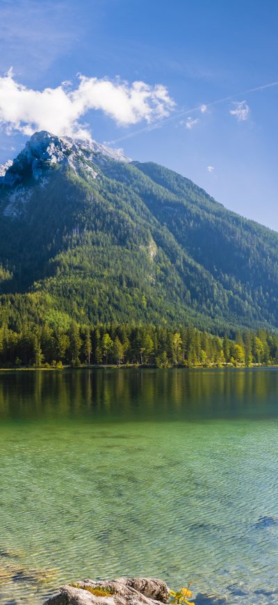 Fond d'écran iPhone Germany Mountains Lake Scenery Hintersee 8k