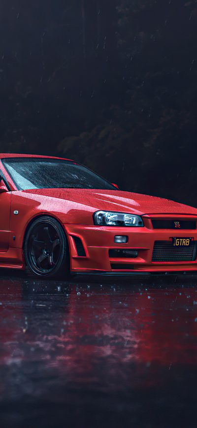 Fond d'écran iPhone Nissan Skyline R34 4k