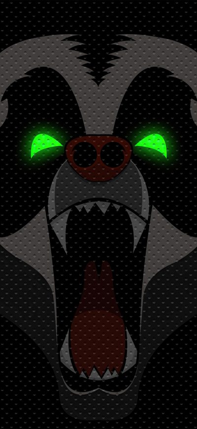Fond d'écran iPhone Dangerous Panda Minimal 5k