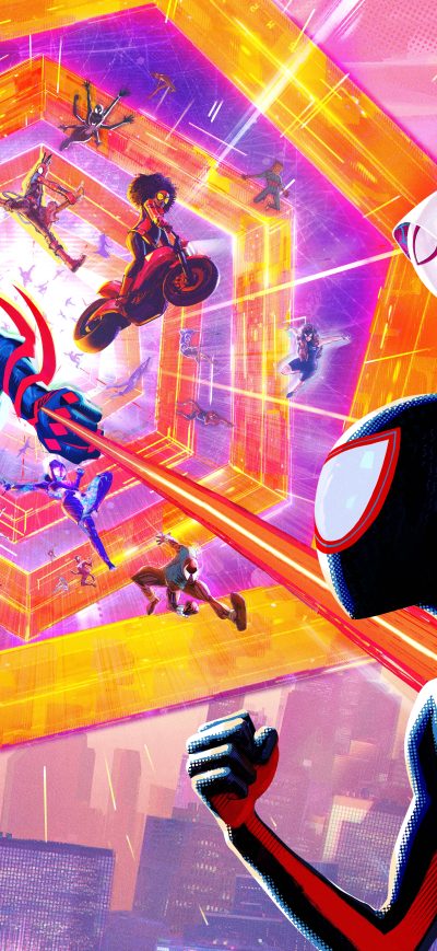 Fond d'écran iPhone Spider Man Across The Spider Verse Japan Poster 10k