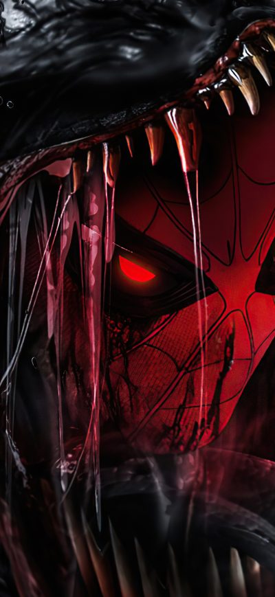 Fond d'écran iPhone Spiderman Turning Into Venom