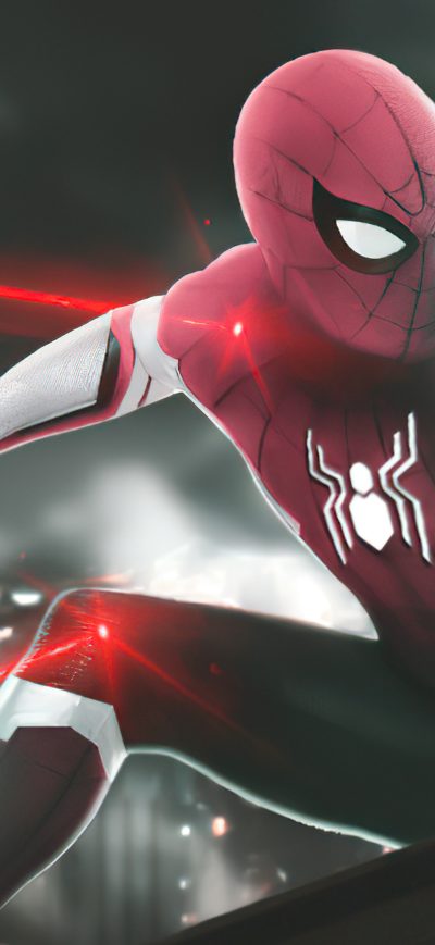 Fond d'écran iPhone Spider Man Red Suit 4k 2020