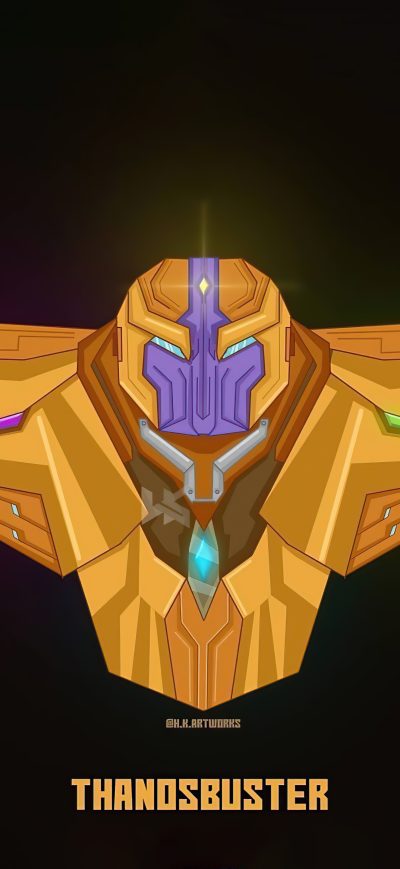 Fond d'écran iPhone Thanos Buster Minimal 5k
