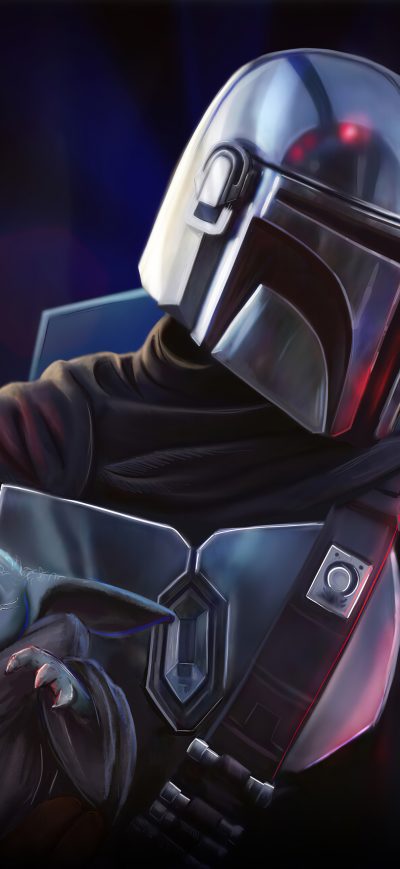 Fond d'écran The Mandalorian Tv Series Artwork 4k sur iPhone