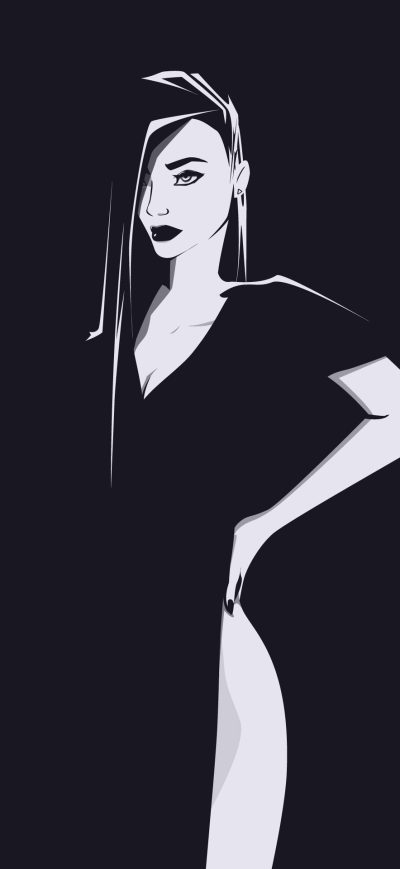 Fond d'écran iPhone Women Vector Art 4k
