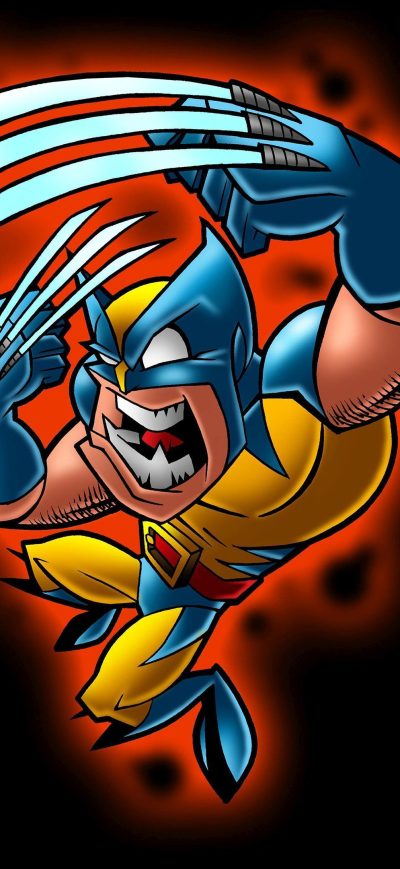 Fond d'écran iPhone Wolverine Minimal Art Funny 4k