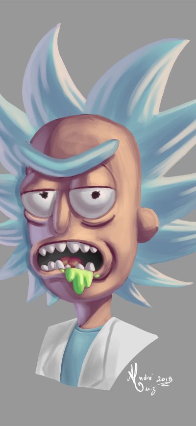 Fond d'écran iPhone Rick Sanchez Artwork