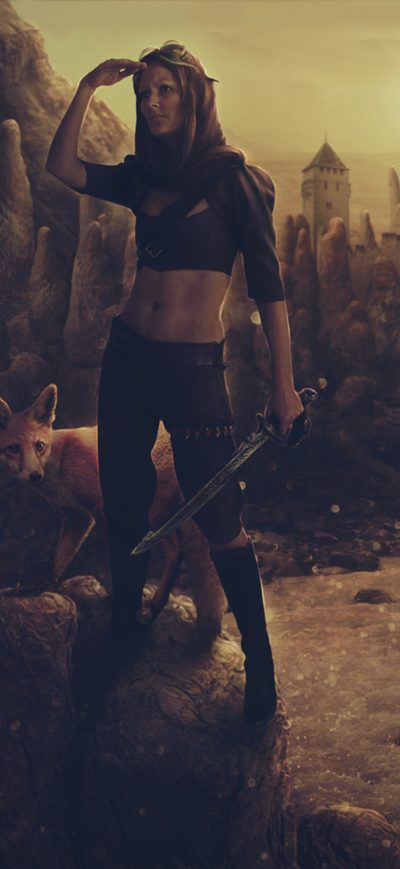 Fond d'écran iPhone Girl Warrior