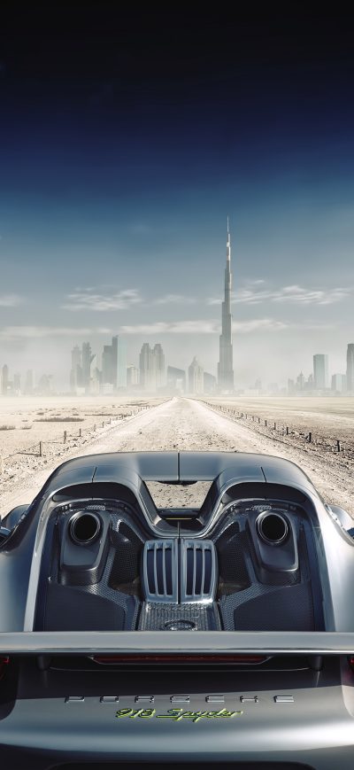 Fond d'écran iPhone Porsche 918 Spyder In Dubai