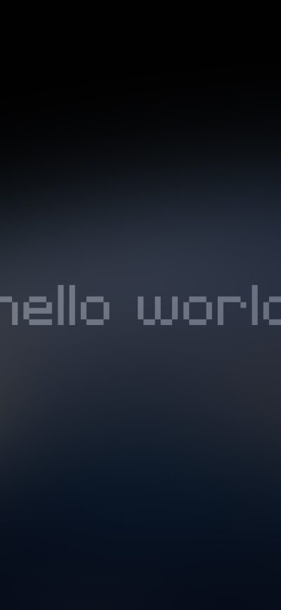 Fond d'écran iPhone Hello World 4k