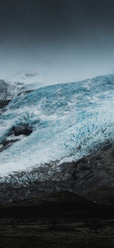 Fond d'écran iPhone Mountains Covered In Snow Ice Winter 4k