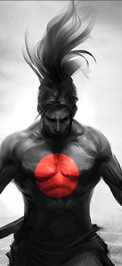 Fond d'écran Yasuo League Of Legends sur iPhone