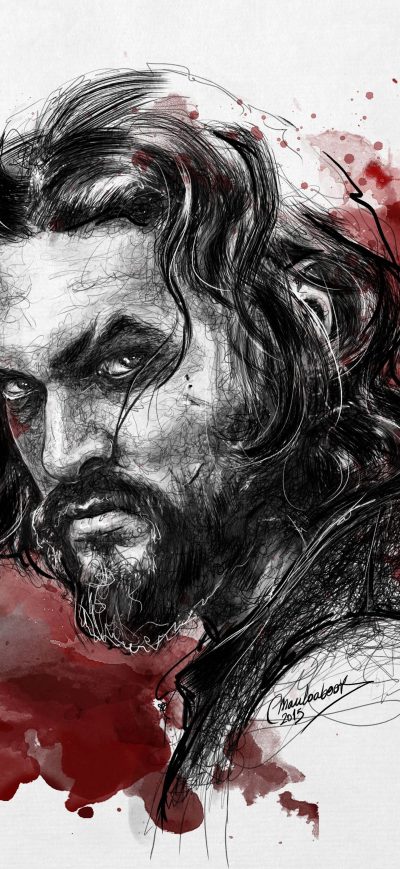 Fond d'écran iPhone Jason Momoa Art