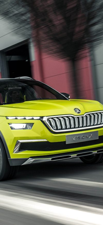 Fond d'écran iPhone Skoda Vision X 2018 Front
