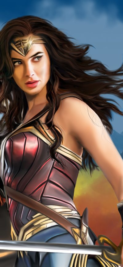 Fond d'écran iPhone Wonder Woman Fan Art 10k