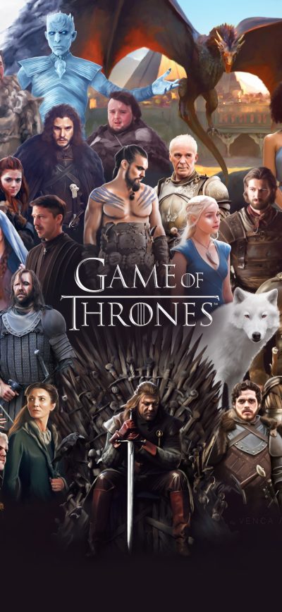 Fond d'écran Game Of Thrones All Cast sur iPhone