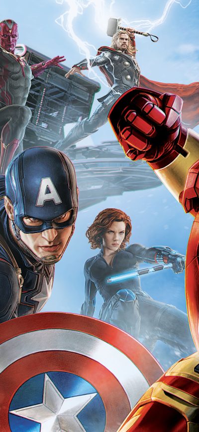 Fond d'écran iPhone Avengers Artwork 5k