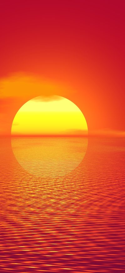 Fond d'écran iPhone Big Sun Sunset 4k