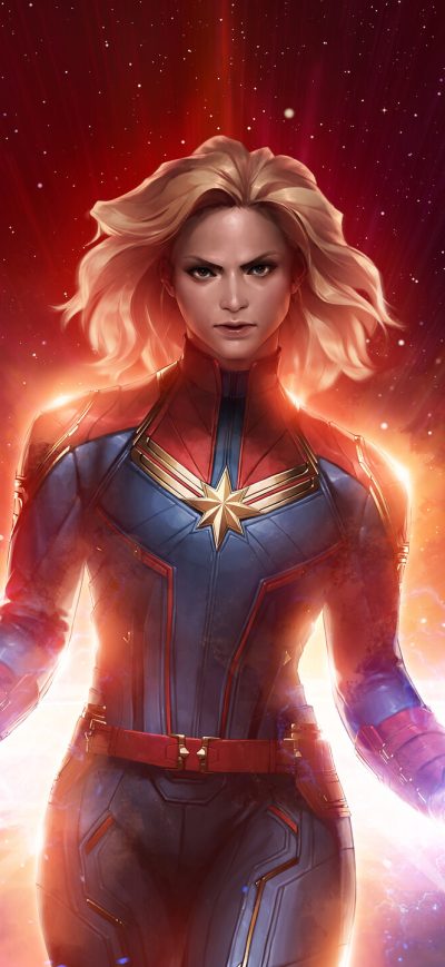 Fond d'écran iPhone Marvel Future Fight Captain Marvel