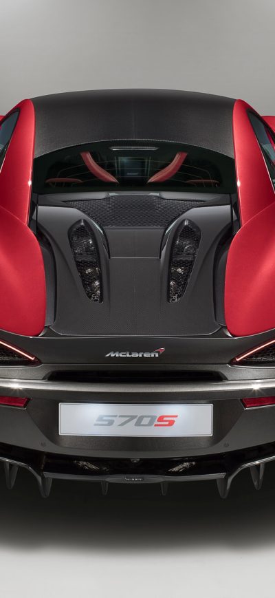Fond d'écran iPhone McLaren 570S Vermillion Red