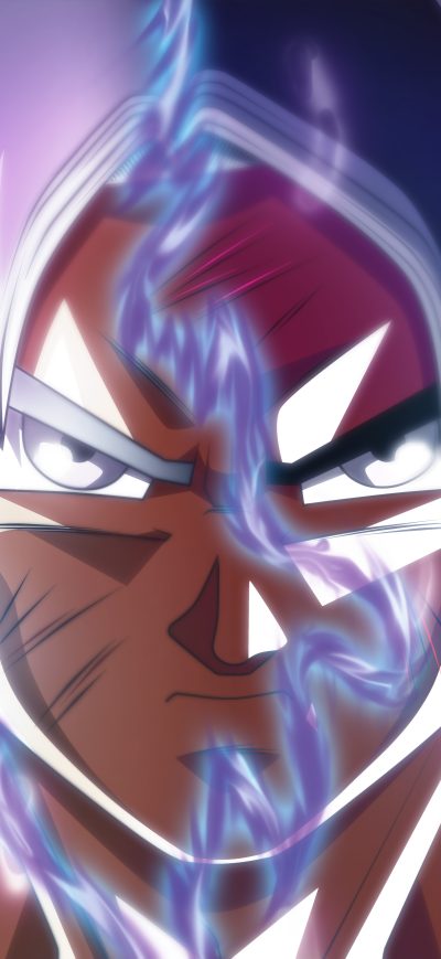 Fond d'écran Goku Ultra Instinct Transformation sur iPhone